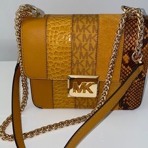 Michael Kors Sonia Gold Multi Crossbody bag